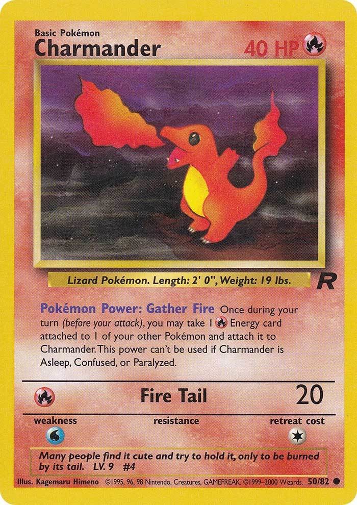 Charmander 050  - Unlimited Team Rocket - Common