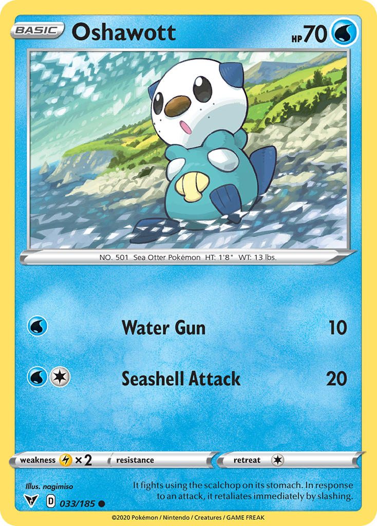 Oshawott 033  SWSH04 Vivid Voltage - Common