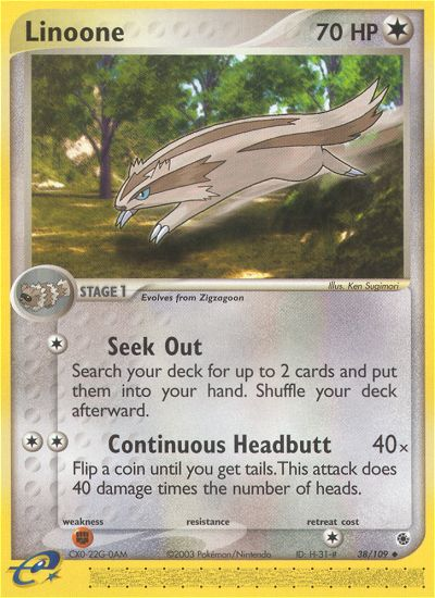 Linoone  Ruby and Sapphire - Uncommon