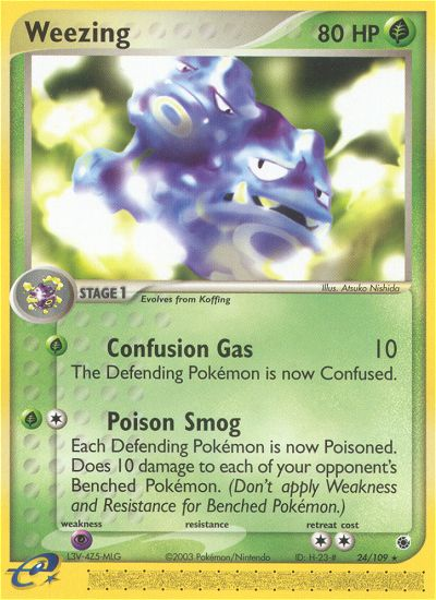 Weezing 024  Ruby and Sapphire - Rare