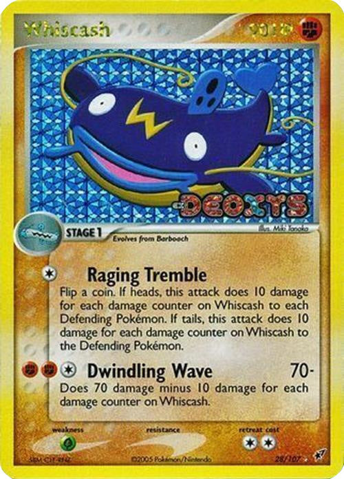 Whiscash  - Reverse Holofoil Deoxys - Rare