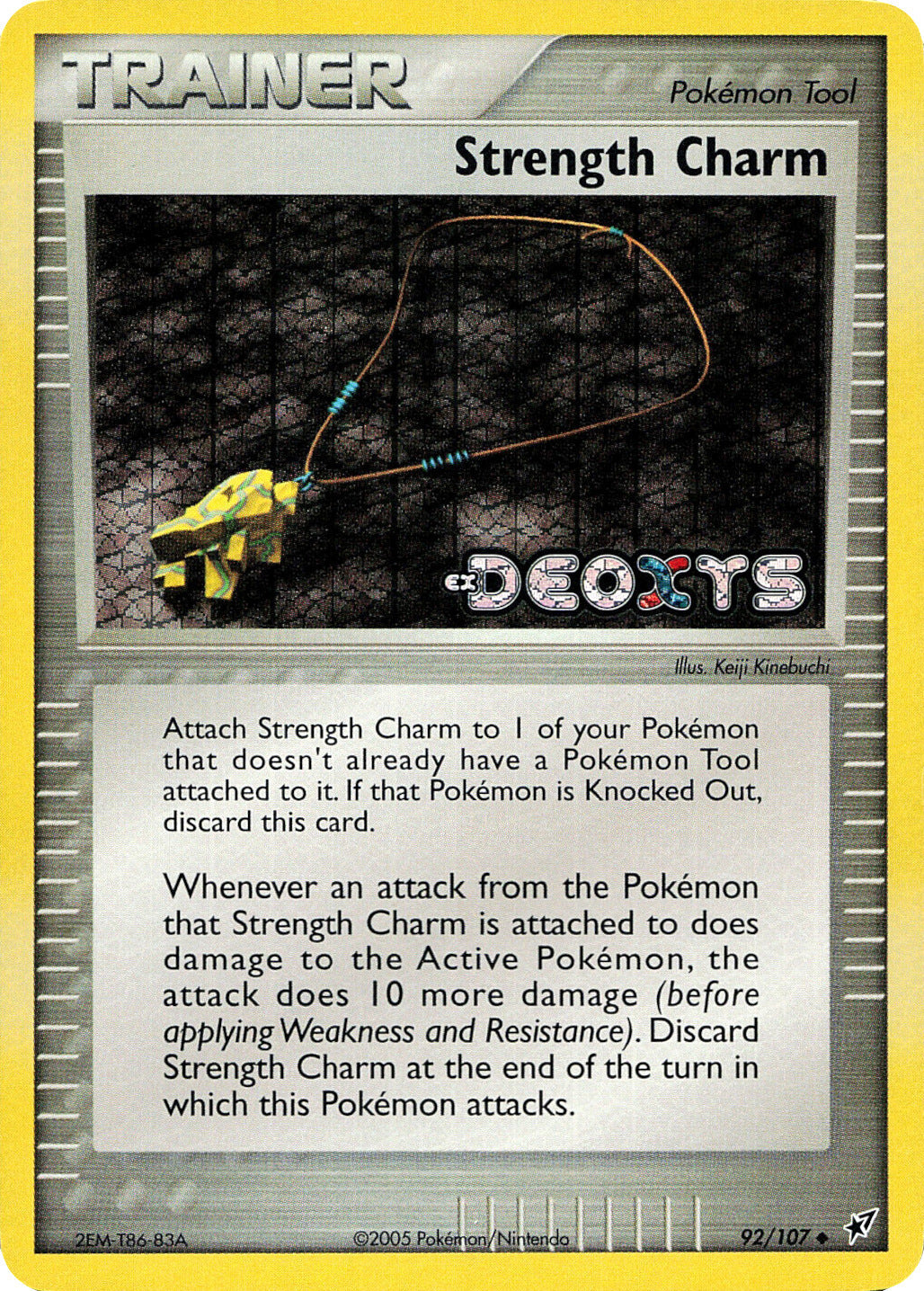 Strength Charm  - Reverse Holofoil Deoxys - Uncommon