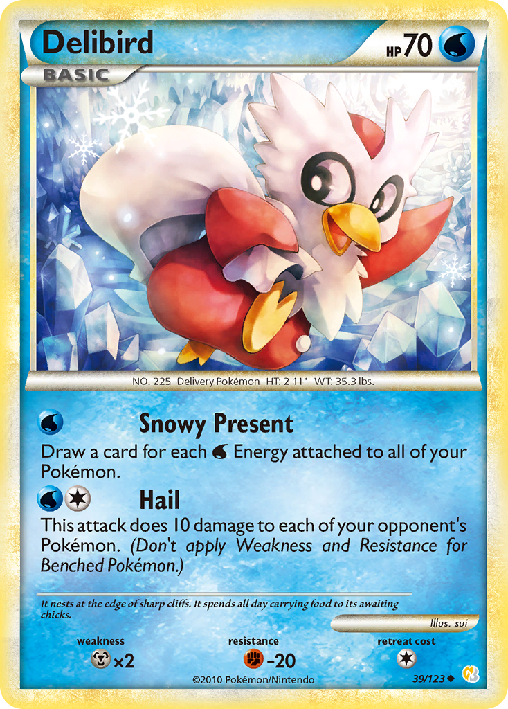 Delibird 039  HeartGold SoulSilver - Uncommon