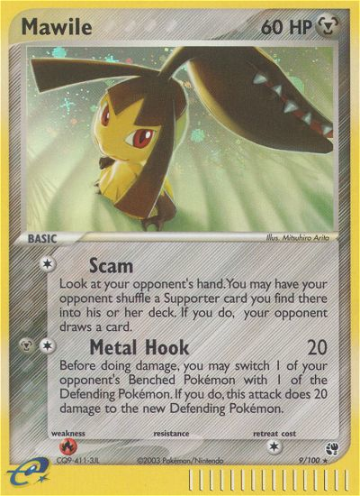 Mawile/100  - Holofoil Sandstorm - Holo Rare