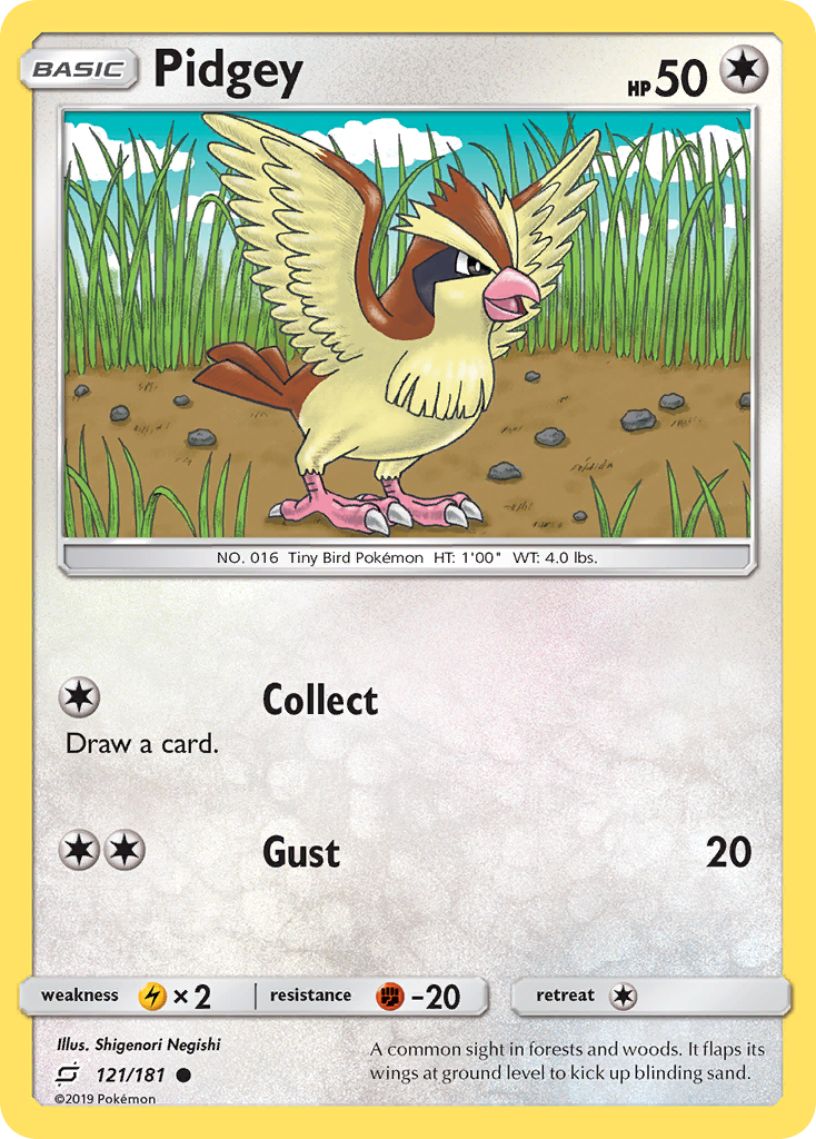 Pidgey (121) 121  SM  Team Up - Common