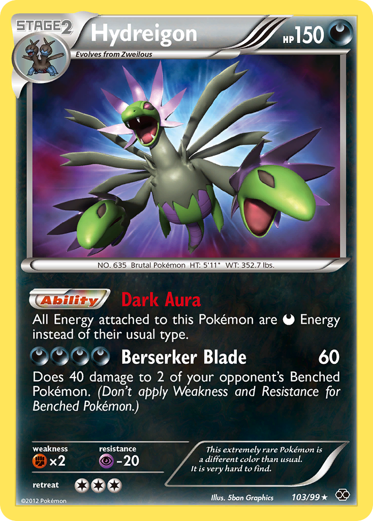 Hydreigon  - Holofoil Next Destinies - Secret Rare