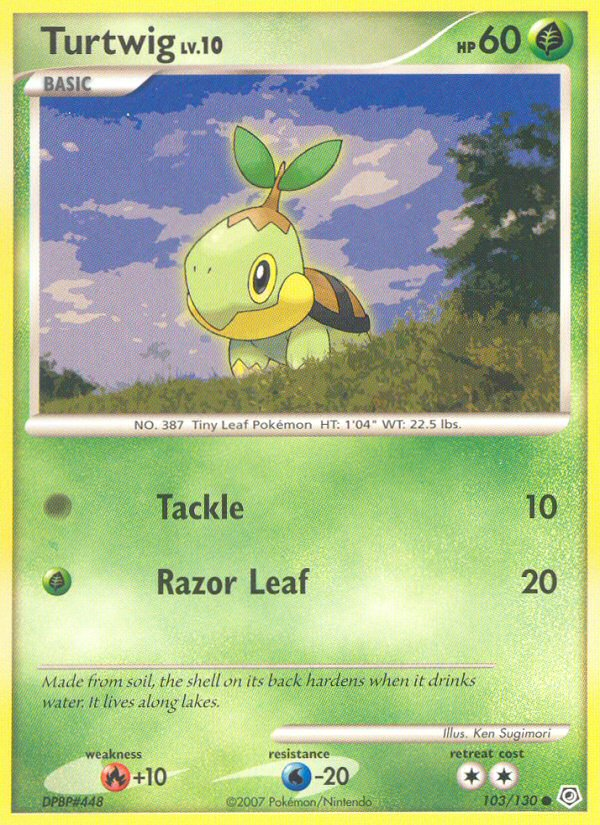 Turtwig 103  Diamond and Pearl - Common