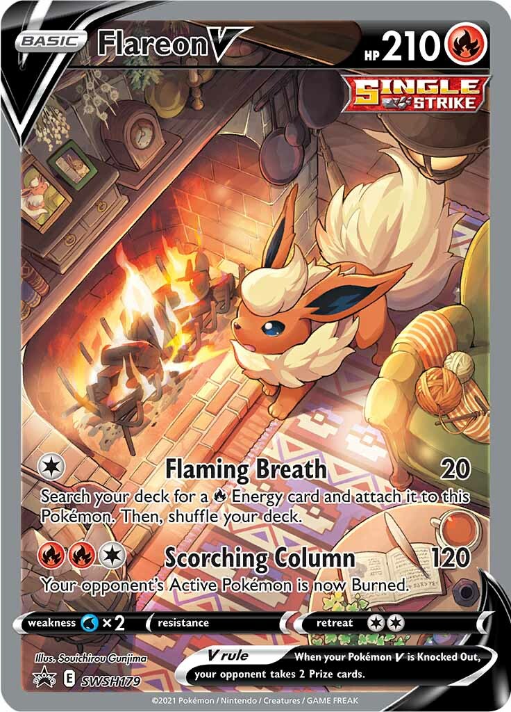 Flareon V SWSH179  - Holofoil SWSH Sword & Shield Promo Cards - Promo