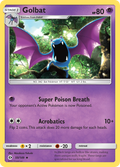 Golbat 055  SM Base Set - Uncommon