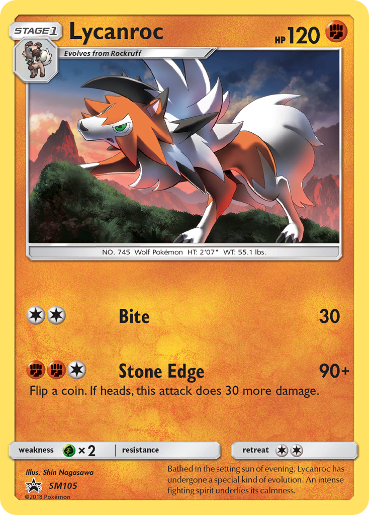 Lycanroc - SM105  - Holofoil SM Promos - Promo