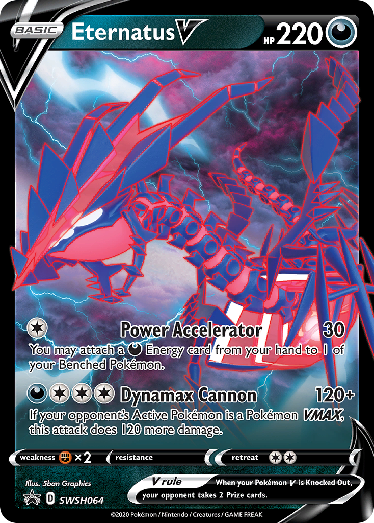 Eternatus V SWSH064  - Holofoil SWSH Sword & Shield Promo Cards - Promo