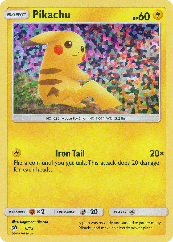 Pikachu - 6/12/12  - Holofoil McDonalds Promos 2019 - Promo