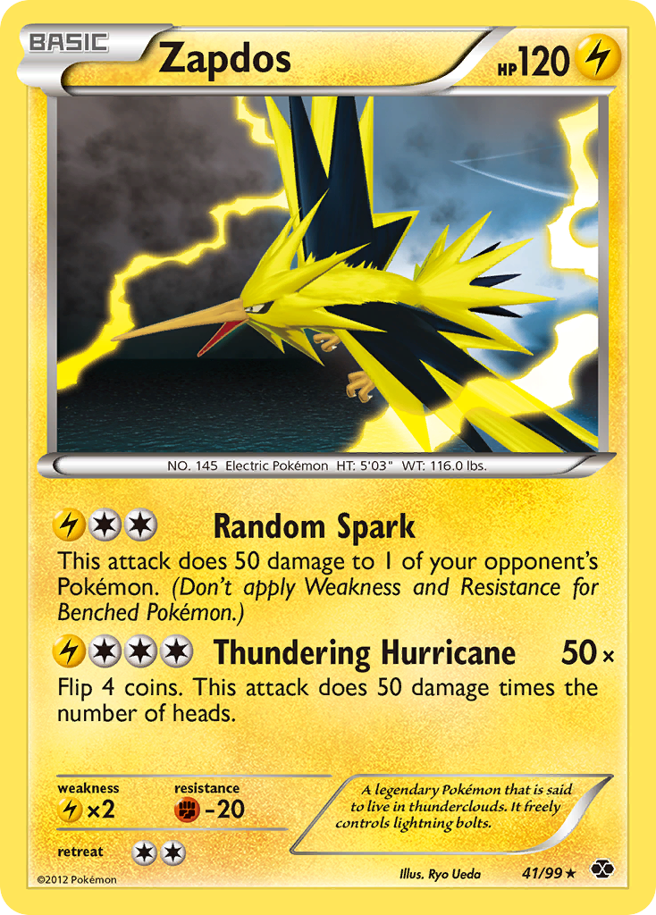 Zapdos 041  - Holofoil Next Destinies - Holo Rare
