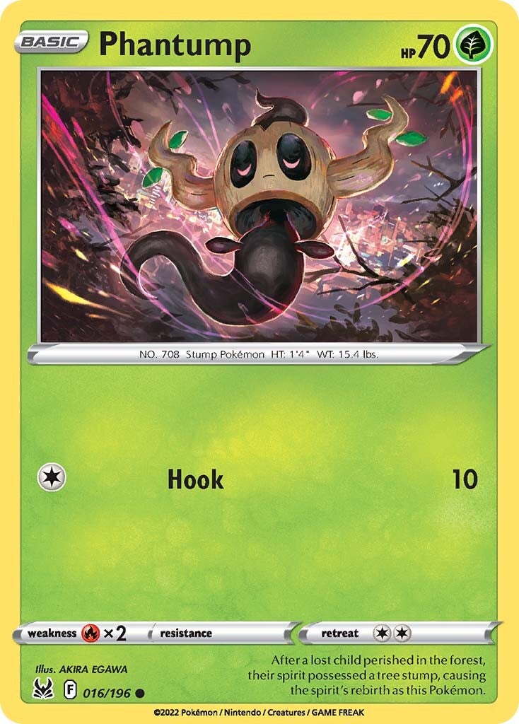 Phantump 016  SWSH11 Lost Origin - Common