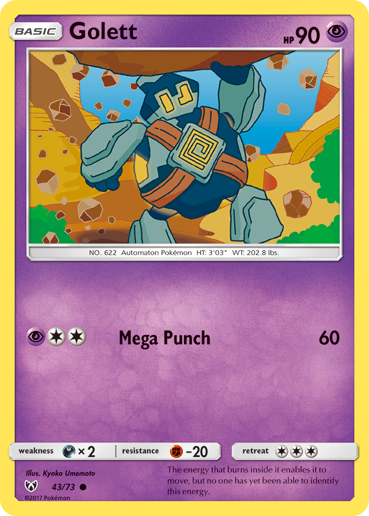 Golett/73  Shining Legends - Common