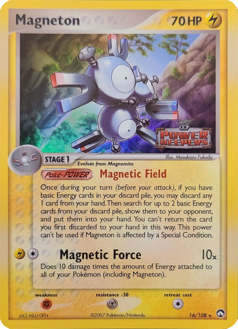 Magneton  - Reverse Holofoil Power Keepers - Rare