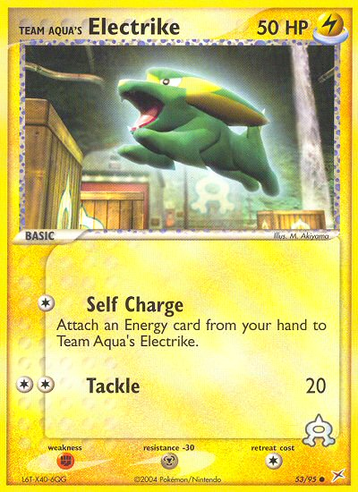 Team Aqua's Electrike - 53/95/95  Team Magma vs Team Aqua - Common