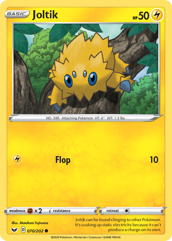 Joltik 070  SWSH01 Sword & Shield Base Set - Common