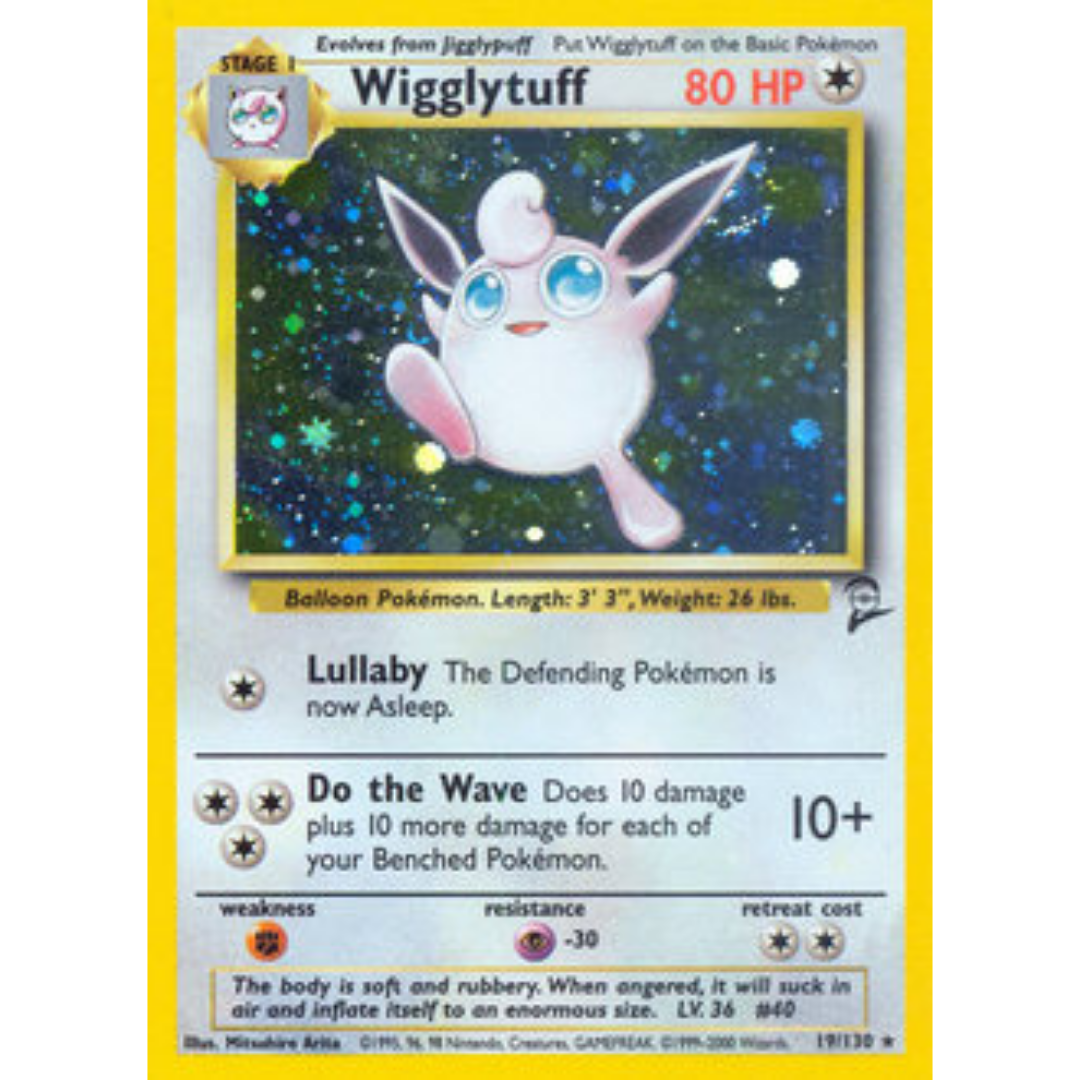 Wigglytuff 019  - Holofoil Base Set 2 - Holo Rare