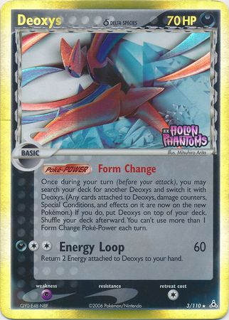 Deoxys (Delta Species - Attack Forme)  - Reverse Holofoil Holon Phantoms - Holo Rare