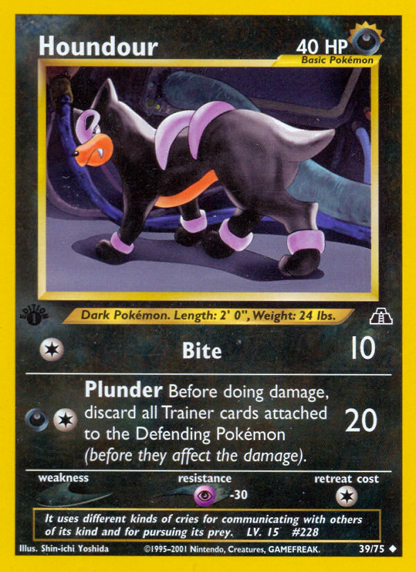Houndour (39) 039  - 1st Edition Neo Discovery - Uncommon