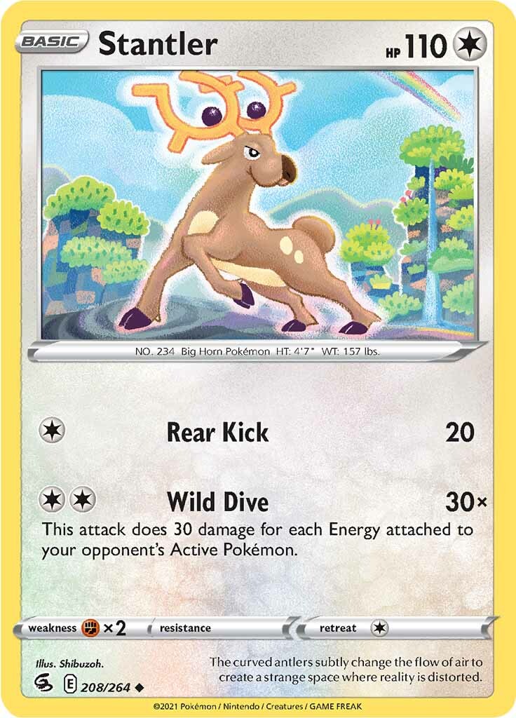 Stantler 208  SWSH08 Fusion Strike - Uncommon