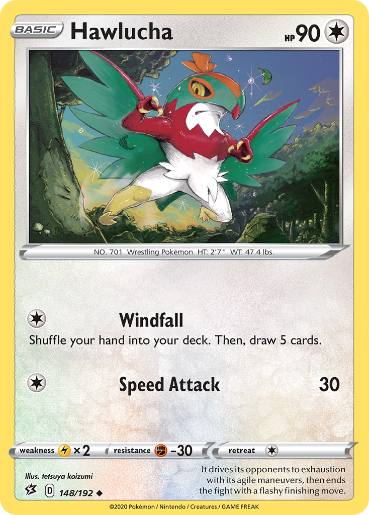 Hawlucha 148  SWSH02 Rebel Clash - Uncommon