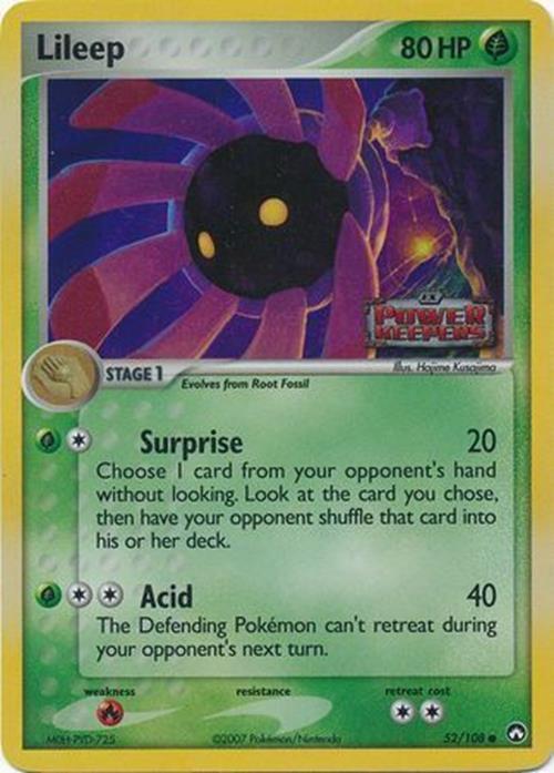 Lileep  - Reverse Holofoil Power Keepers - Common