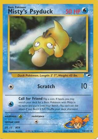 Misty's Psyduck [W Stamped] 054  WoTC Promo - Promo