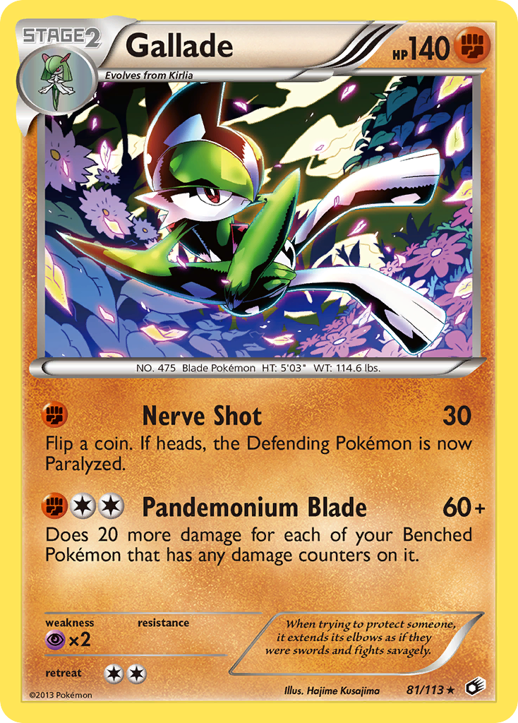 Gallade  Legendary Treasures - Rare