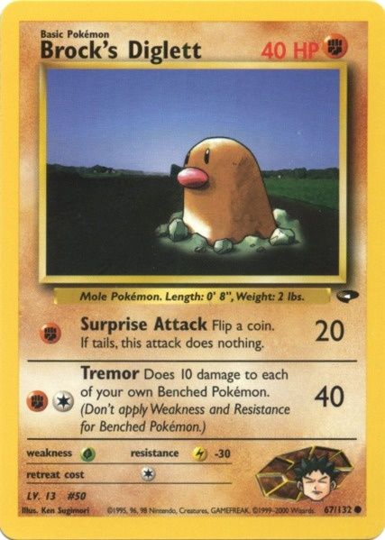 Brock's Diglett 067  - Unlimited Gym Challenge - Common