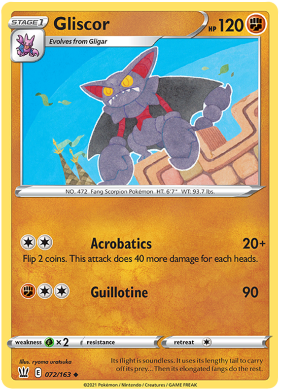 Gliscor 072  SWSH05 Battle Styles - Uncommon