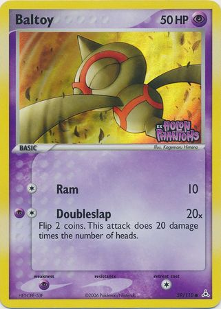 Baltoy  - Reverse Holofoil Holon Phantoms - Common
