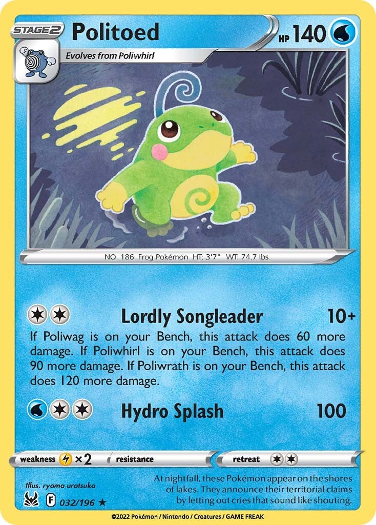 Politoed 032  SWSH11 Lost Origin - Rare