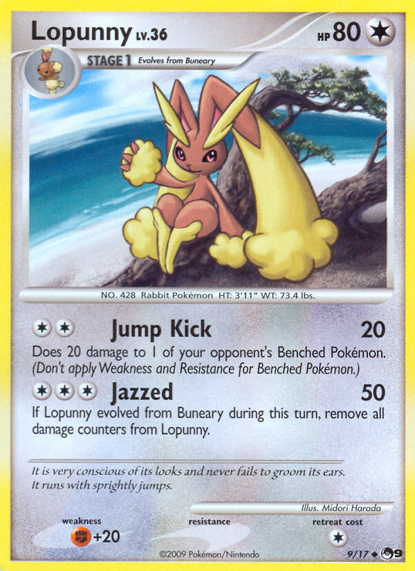 Lopunny 009  POP Series 9 - Uncommon