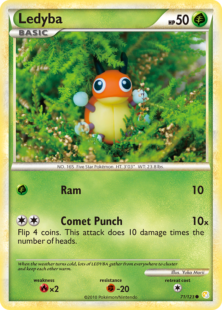 Ledyba 071  HeartGold SoulSilver - Common