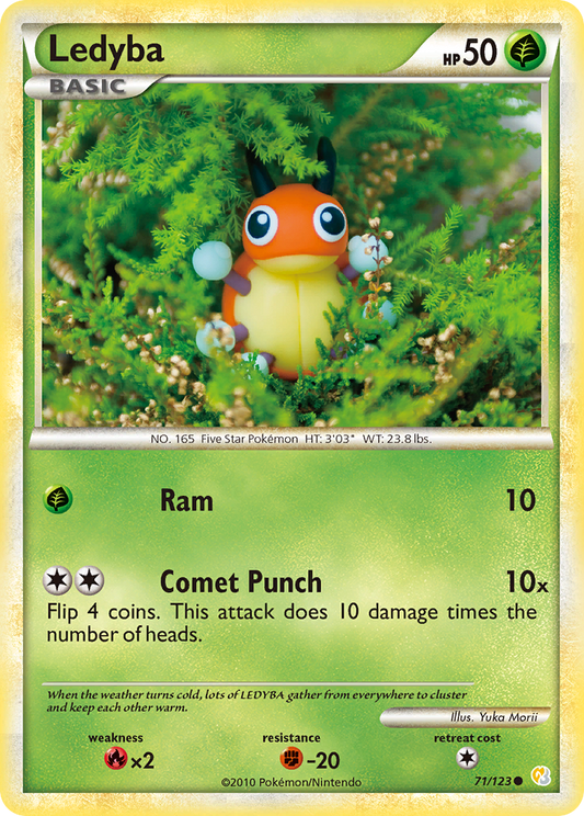 Ledyba 071  HeartGold SoulSilver - Common