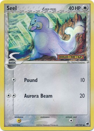 Seel (Delta Species) 062  - Reverse Holofoil Dragon Frontiers - Common
