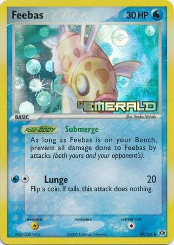Feebas 049/106  - Reverse Holofoil Emerald - Common