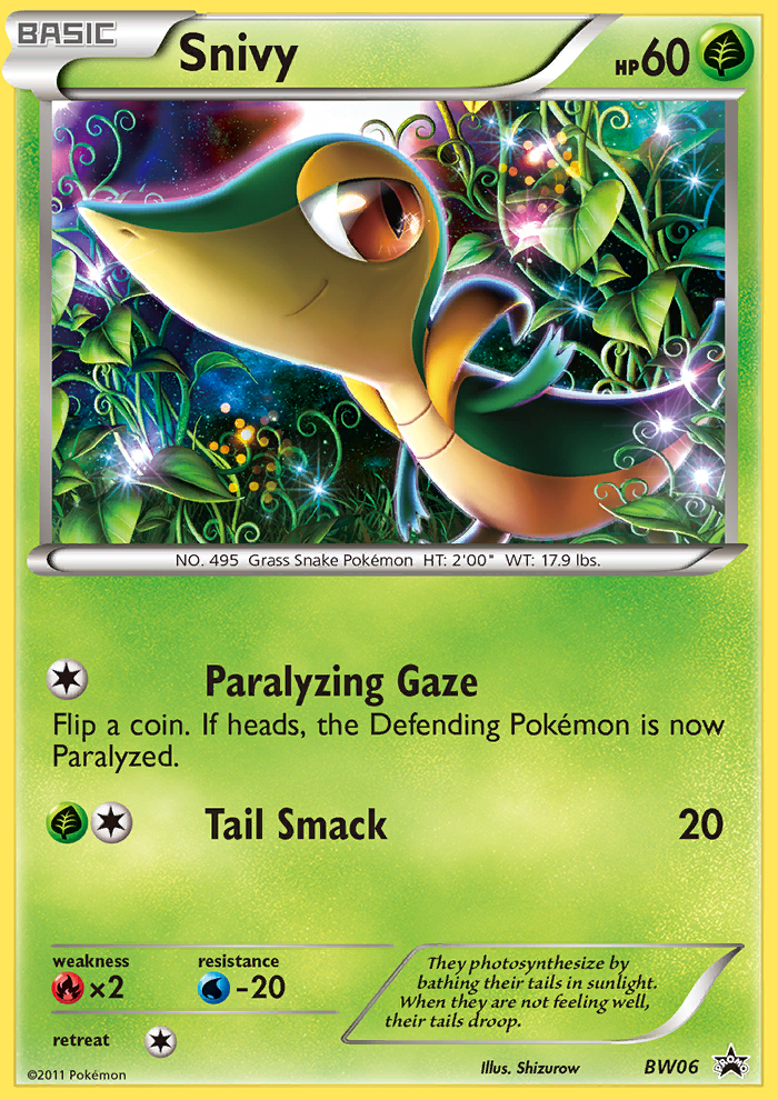 Snivy - BW06  - Holofoil Black and White Promos - Promo