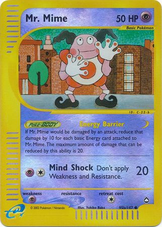 Mr. Mime (95b) 95b/147  Aquapolis - Common
