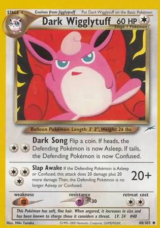 Dark Wigglytuff 040  - Unlimited Neo Destiny - Uncommon