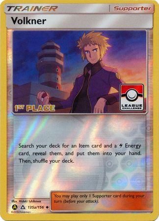 Volkner - 135a/156 (League Challenge) [1st Place]/156  - Reverse Holofoil League & Championship Cards - Promo