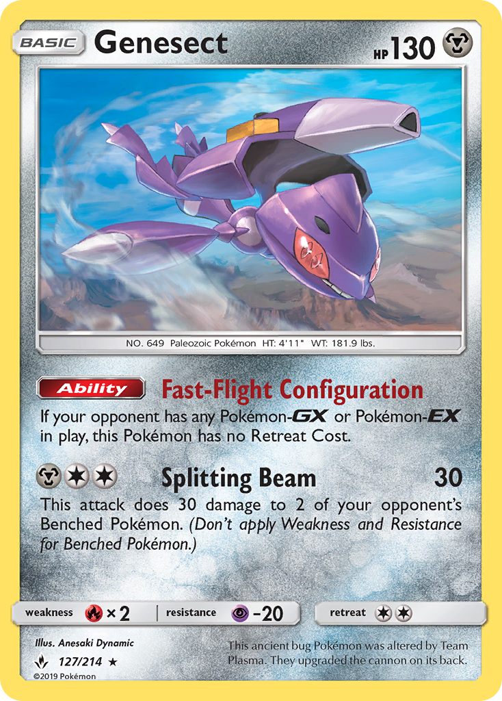 Genesect/214  SM  Unbroken Bonds - Rare