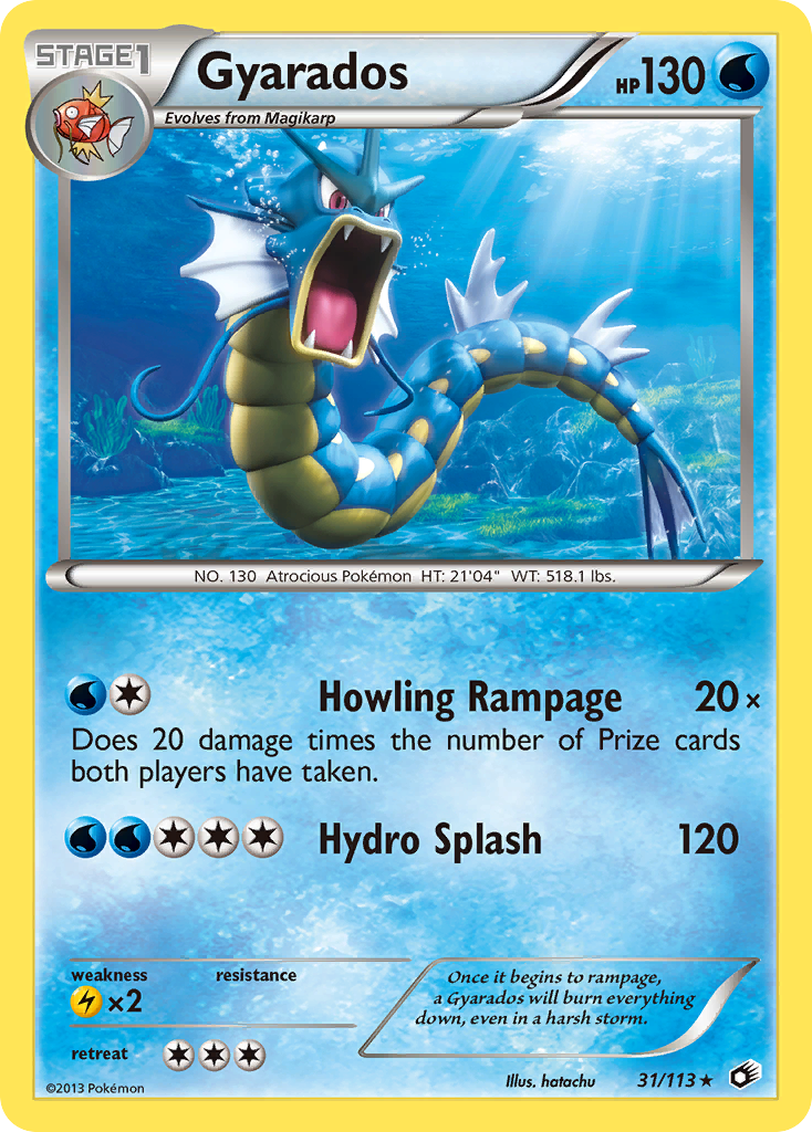 Gyarados 031  Legendary Treasures - Rare