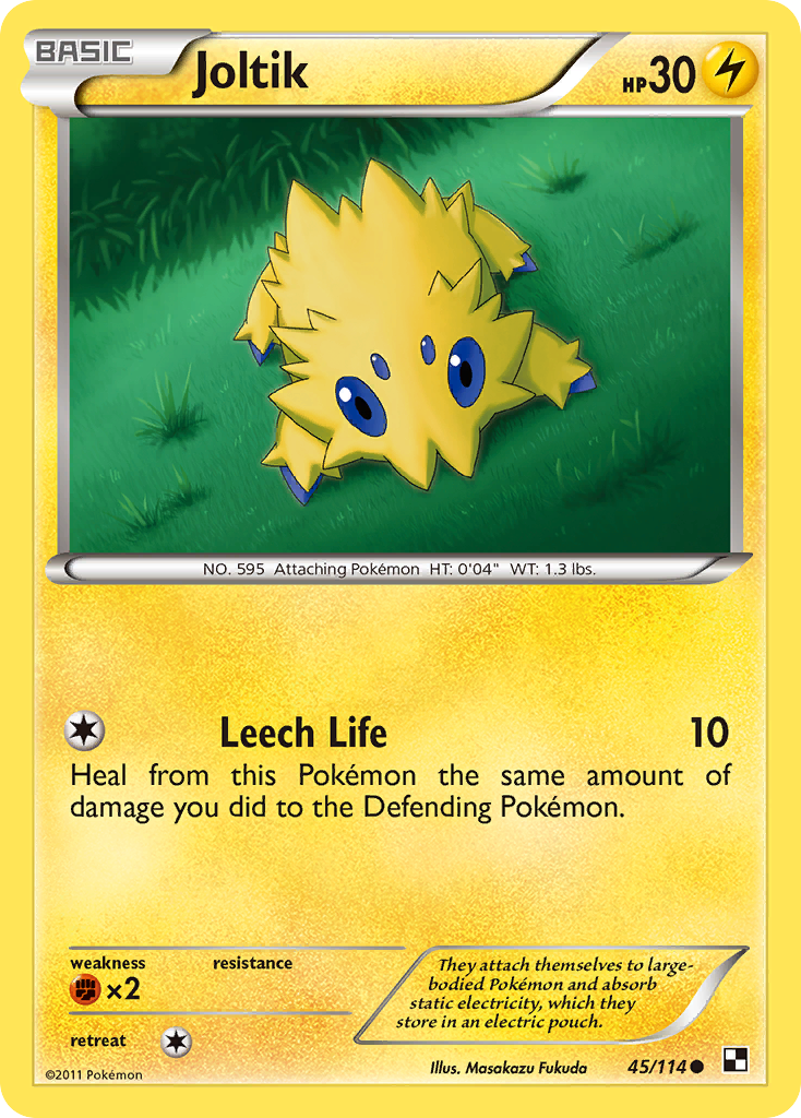 Joltik (45) 045  Black and White - Common