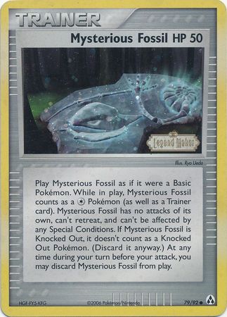 Mysterious Fossil  - Reverse Holofoil Legend Maker - Common