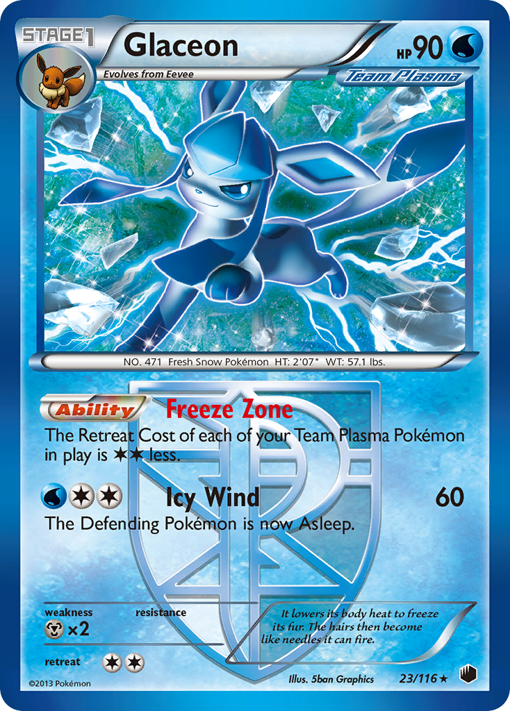 Glaceon (Team Plasma) 023  Plasma Freeze - Rare