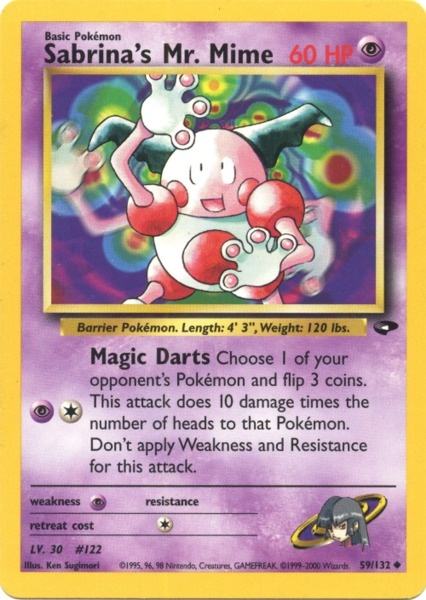 Sabrina's Mr. Mime 059  - Unlimited Gym Challenge - Uncommon