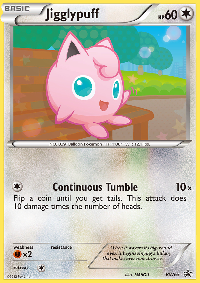 Jigglypuff - BW65  Black and White Promos - Promo
